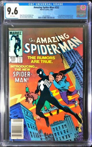 Spider - Man 252 Cgc 9.  6 Newsstand Wp 1st Appearance Of Black Costume