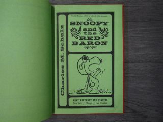 Vintage Snoopy And The Red Baron by Charles M.  Schulz 1966 2