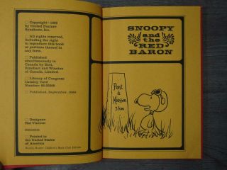 Vintage Snoopy And The Red Baron by Charles M.  Schulz 1966 3