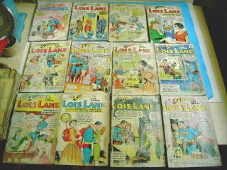 29 Lois Lane,  15 Jimmy Olsen 10,  12 Cent 1960,  S Comic Books For 1 Bid