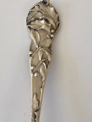 6 " Watson Mechanics Sterling Silver Flower Series Spoon Figural No Mono 8