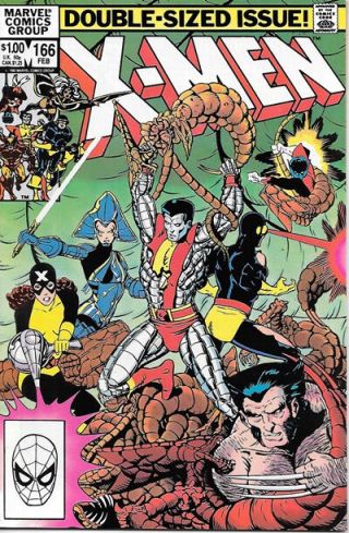 The Uncanny X - Men Comic Book 166,  Marvel Comics 1983 Near Unread
