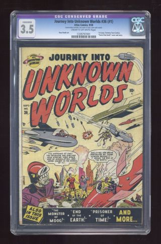 Journey Into Unknown Worlds (1st Series) 36 1950 Cgc 3.  5 Conserved 1339797001