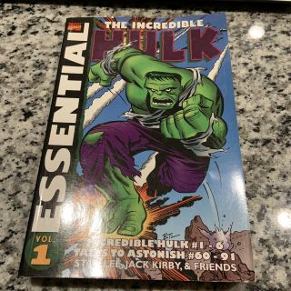 Essential Incredible Hulk Volume 1 Marvel Tpb Huge 528 Pages Stan Lee Jack Kirby