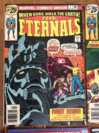 Marvel Comics THE ETERNALS Set 1 - 19 Except 18.  Jack Kirby 1976 8