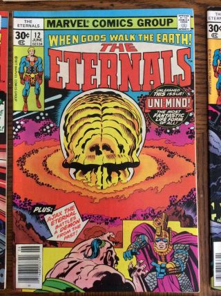 Marvel Comics THE ETERNALS Set 1 - 19 Except 18.  Jack Kirby 1976 9