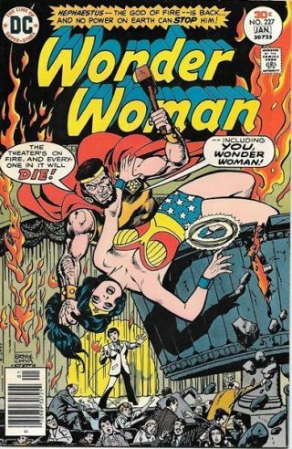 Wonder Woman Comic Book 227,  Dc Comics 1977 Very Fine/near