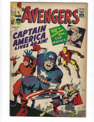 Avengers 4 Silver Age No Ads Reprint
