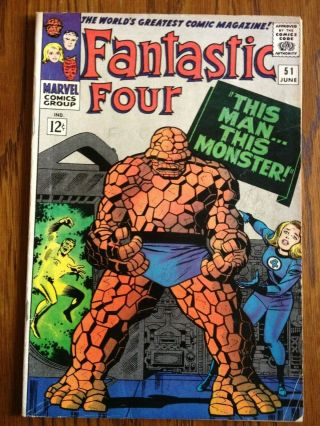 Fantastic Four 51 (jun 1966,  Marvel) This Man.  This Monster