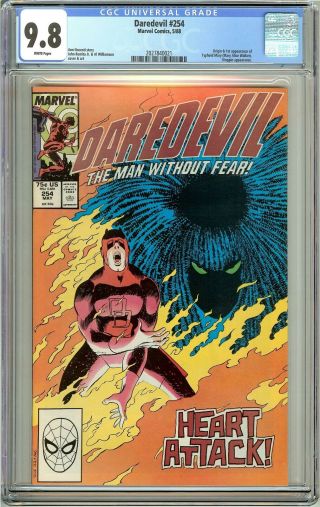 Daredevil 254 Cgc 9.  8 White Pages (1988) 2027840021 1st Typhoid Mary