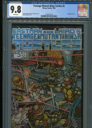 Teenage Mutant Ninja Turtles 5 (1st Print) Cgc 9.  8 Wp