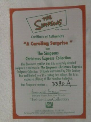 Simpsons Christmas Express,  A Caroling Surprise,  3390A, 7