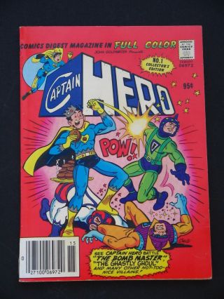 Captain Hero Comics Digest 1 Vf/nm 1981 Archie Comic 06972