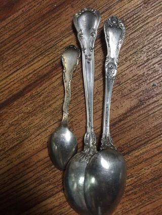 3 - Vintage Sterling Silver 925 Flatware Spoons 75 Grams Scrap Or Not 6