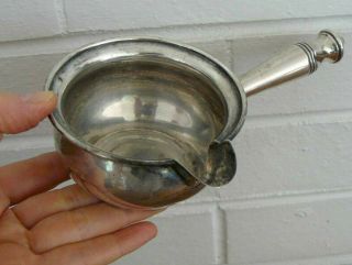 Revere Silversmiths Sterling Silver Vintage Pipkin Brandy Warmer Bowl W/ Handle