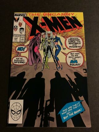 Uncanny X - Men 244 1989 Gorgeous Nm 9.  4,  Key 1st Appearance Of Jubilee