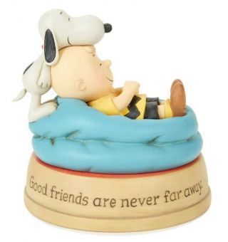 Hallmark Peanuts Good Friends Charlie Brown And Snoopy Figurine