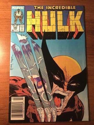 The Incredible Hulk 340 (feb 1988,  Marvel) Classic Cover