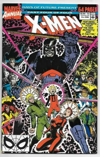 Marvel Comics Uncanny X - Men Annual 14 First Print 1st Cameo Of Gambit
