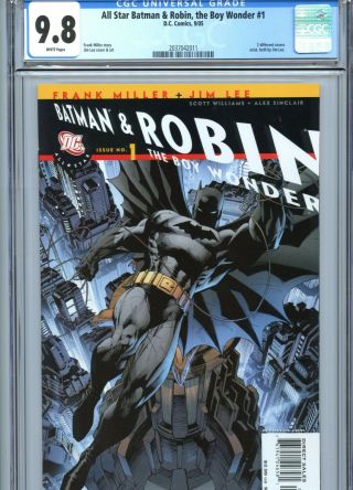 All Star Batman & Robin The Boy Wonder 1 Cgc 9.  8 Batman Cover Dc Comics 2005