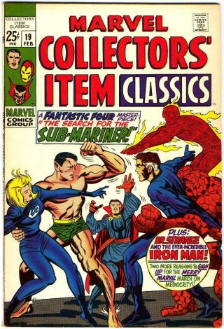 Marvel Collectors Item Classics 19 Fantastic Four Dr Strange Silver Age Bin