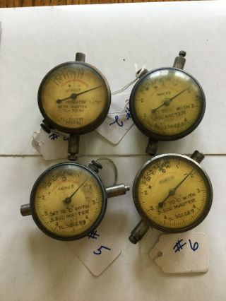 4 Packard Motor Car Co Dial Indicators Straight Out Of Factory