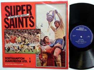 Saints Southampton Vs.  Manchester United Lp 1976 Cup Final Souvenir Bbc