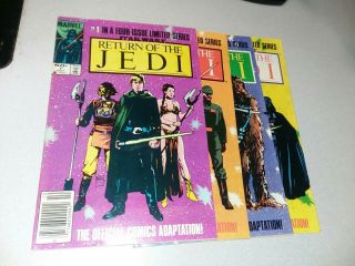 Star Wars: Return Of The Jedi 1 2 3 4 Complete Set 1983 Marvel Comics Bronze Age