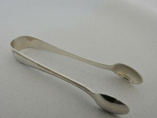 Stunning Antique 1914 Sterling Solid Silver Sugar Tongs Joseph Rodgers