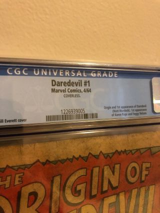 Daredevil (1964 1st Series) 1 CGC NG Coverless 1488651001 2