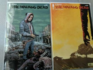 The Walking Dead 192 & 193 Nm 1st Print Death Of Rick Grimes Old Man Carl Bonus