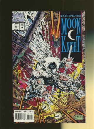 Marc Spector: Moon Knight 55 Vf 8.  0 1 Book 1st Published Stephen Platt Art
