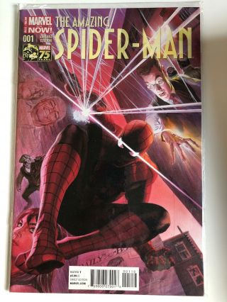 Marvel 75th Anniversary Spider - Man 1 Alex Ross 1:75 Variant Cover