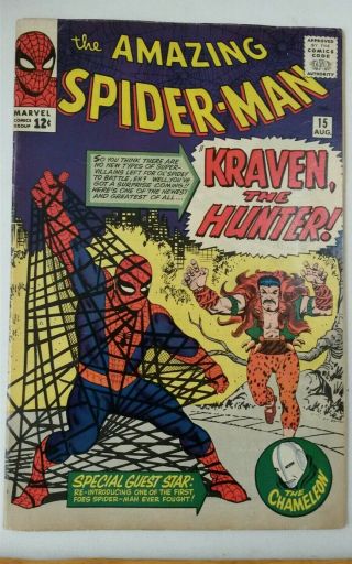 Spider - Man 15 1st App Kraven The Hunter Has (has A Small Cut Out) Key