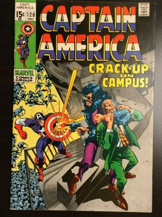 Captain America 120 (dec 1969,  Marvel) - Stan Lee,  Scripts - Gene Colan,  Cover