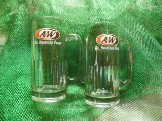 Vintage A&w 7 Inch Tall Rootbeer Float Mugs 20 Oz