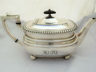 Large Edwardian Silver Plated Tea Pot By Daniel And Arter