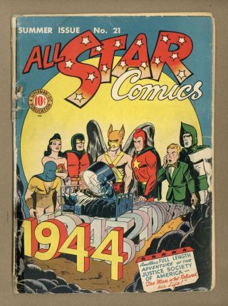 All Star Comics 21 1944 Fr/gd 1.  5