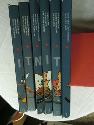 The Adventures Of Tintin Hc Edmont Issue Volumes 1 - 6 Vol 1 - 6 Hardcover Nr
