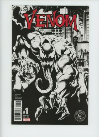 Venom 1 Marvel Comic Book Mark Bagley B&w Cover Variant Edition Limited 1000