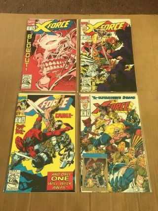 X - force Comic Run 1 - 25 Deadpool Cable X - men 11 15 25 Spider - man Marvel 5