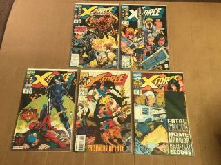 X - force Comic Run 1 - 25 Deadpool Cable X - men 11 15 25 Spider - man Marvel 7