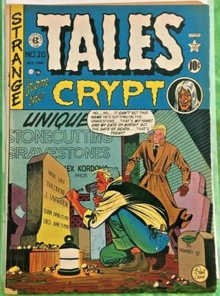 Tales From The Crypt 20,  (oct - Nov,  1950) Ec Comics