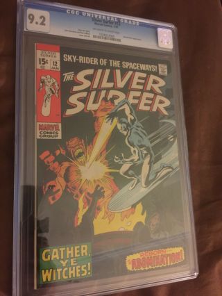 THE SILVER SURFER 12 CGC 9.  2 (1970) OW/W NM - Abomination 4
