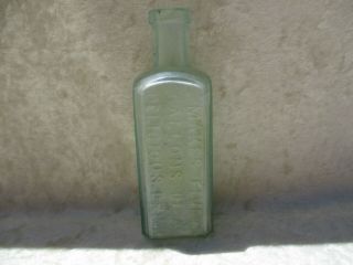 Vintage Hires Improved Root Beer Charles Hires Co.  Aqua Glass Bottle