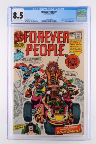 Forever People 1 - Cgc 8.  5 Vf,  Dc 1971 - 1st App Of Darkseid