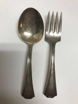 Vintage Gorham Childs Fork And Spoon Set Sterling Silver No Monogram