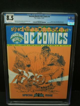 World Of Dc Comics 4 1975 Cgc 8.  5 Wp Batman Iss.  Frank Robbins Back Cov