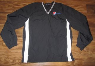 Pepsi Adult Pullover Jacket,  Black,  Sport Tek,  Lined,  Size M,  Euc