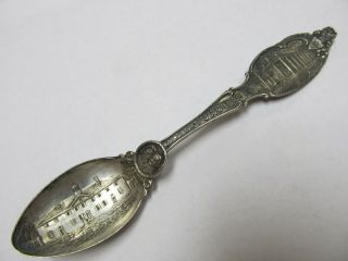 Simpson Hall Miller Mt Vernon Sterling Silver Souvenir Spoon 5 7/8” V Good Cond